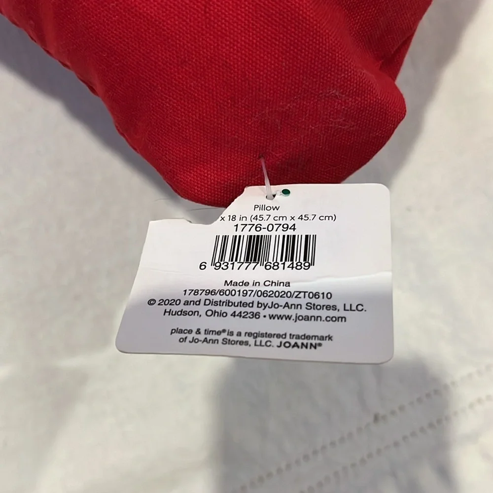 Place & Time Christmas Pillow